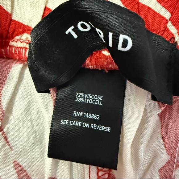 Torrid Wide Leg High Rise Floral Pants 2X Short NWT - Picture 4 of 8